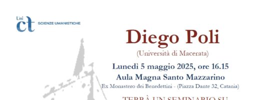 SEMINARIO DI DIEGO POLI – CINQUANT’ANNI DI STORIA LINGUISTICA DELLA SICILIA. STUDI DI GRAMMATICA, LESSICO E STORIA DEL PENSIERO LINGUISTICO DI S.C. TROVATO